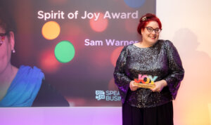 The Spirit of Joy Award goes to Sam Warner.